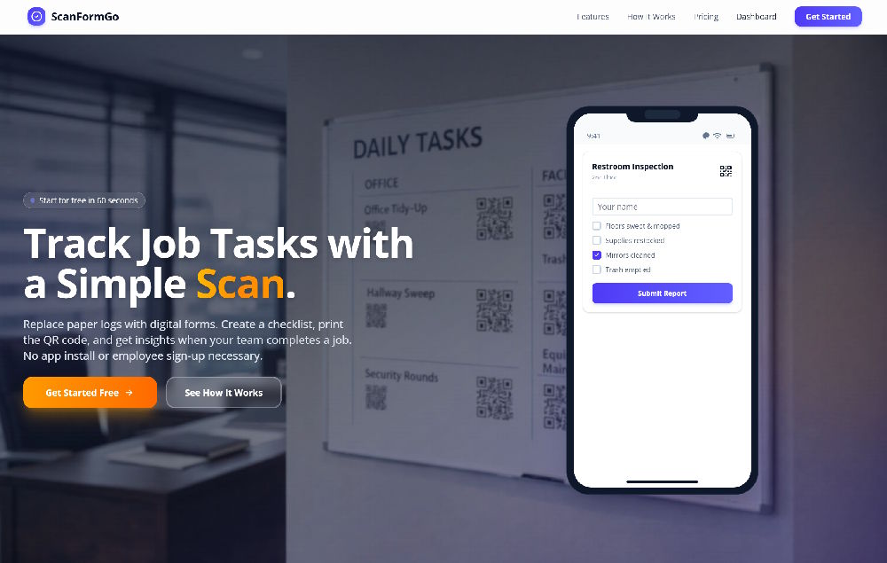 ScanFormGo website screenshot