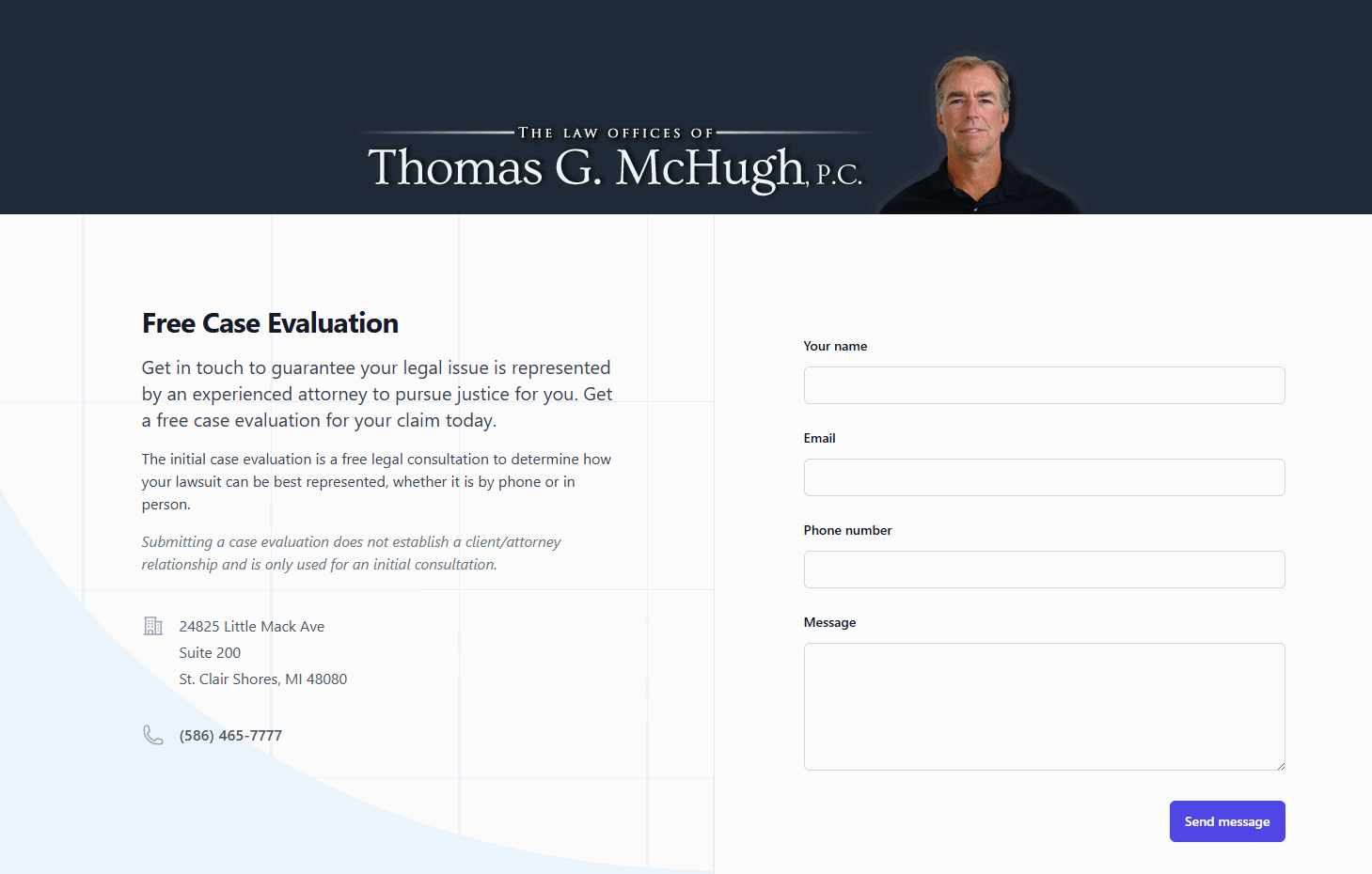 Website home page